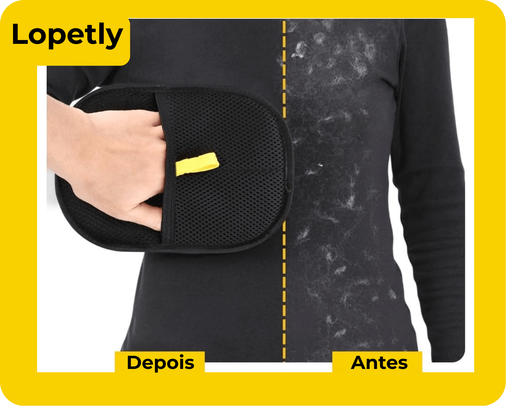 Luva Removedora de pelos Pro Eletrostática