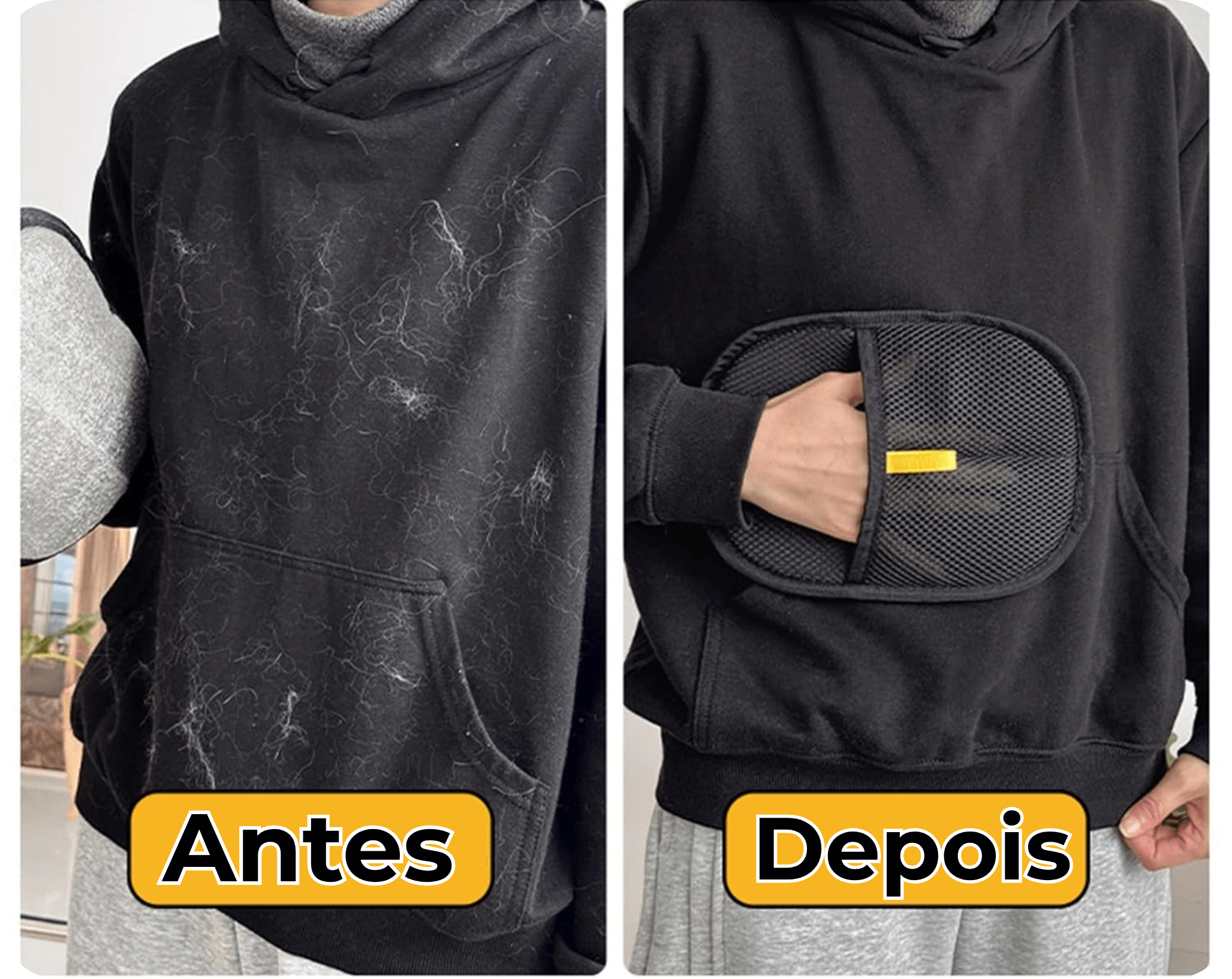 Luva Removedora de pelos Pro Eletrostática