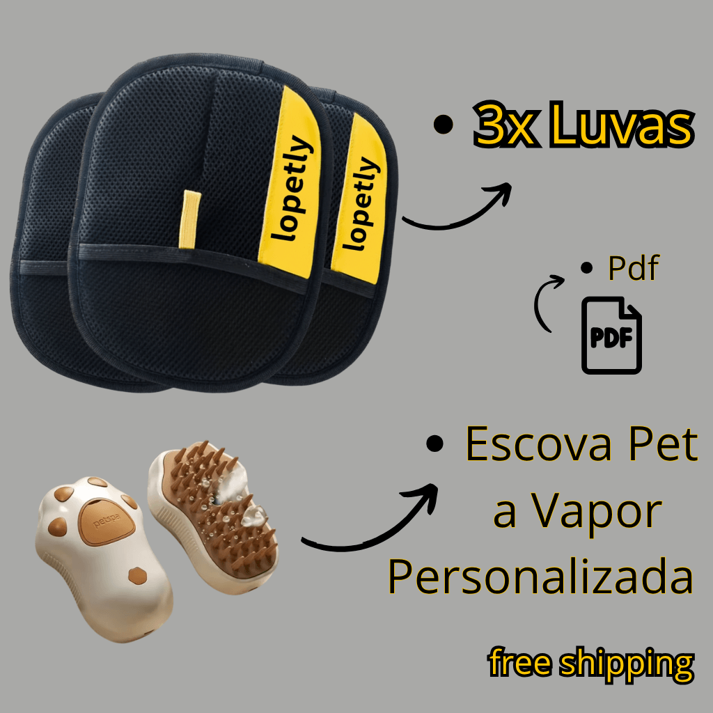 Luva Removedora de pelos Pro Eletrostática