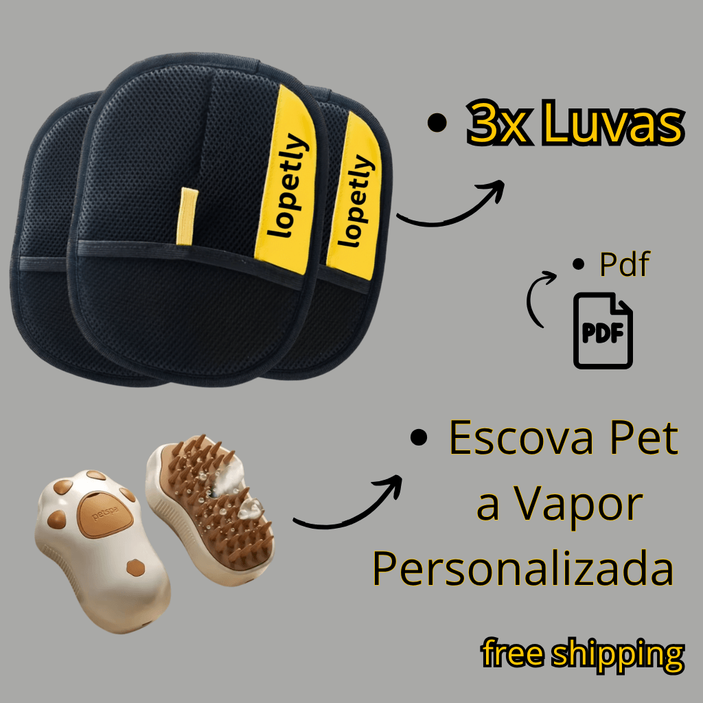 Luva Removedora de pelos Pro Eletrostática